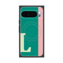 プレミアムスクエアケース with Pixelsnap［ オリジナル - initial color line - L green ］