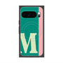 プレミアムスクエアケース with Pixelsnap［ オリジナル - initial color line - M green ］