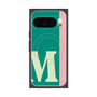 プレミアムスクエアケース with Pixelsnap［ オリジナル - initial color line - M green ］