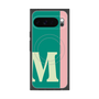 プレミアムスクエアケース with Pixelsnap［ オリジナル - initial color line - M green ］