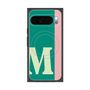 プレミアムスクエアケース with Pixelsnap［ オリジナル - initial color line - M green ］