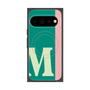 プレミアムスクエアケース with Pixelsnap［ オリジナル - initial color line - M green ］