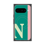 プレミアムスクエアケース with Pixelsnap［ オリジナル - initial color line - N green ］