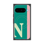 プレミアムスクエアケース with Pixelsnap［ オリジナル - initial color line - N green ］