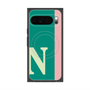 プレミアムスクエアケース with Pixelsnap［ オリジナル - initial color line - N green ］
