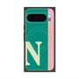 プレミアムスクエアケース with Pixelsnap［ オリジナル - initial color line - N green ］