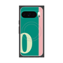 プレミアムスクエアケース with Pixelsnap［ オリジナル - initial color line - O green ］