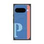 プレミアムスクエアケース with Pixelsnap［ オリジナル - initial color line - P blue ］