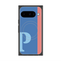 プレミアムスクエアケース with Pixelsnap［ オリジナル - initial color line - P blue ］