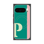 プレミアムスクエアケース with Pixelsnap［ オリジナル - initial color line - P green ］
