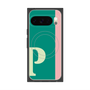 プレミアムスクエアケース with Pixelsnap［ オリジナル - initial color line - P green ］