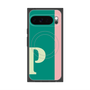 プレミアムスクエアケース with Pixelsnap［ オリジナル - initial color line - P green ］