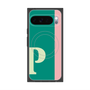 プレミアムスクエアケース with Pixelsnap［ オリジナル - initial color line - P green ］