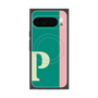 プレミアムスクエアケース with Pixelsnap［ オリジナル - initial color line - P green ］