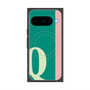 プレミアムスクエアケース with Pixelsnap［ オリジナル - initial color line - Q green ］