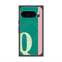 プレミアムスクエアケース with Pixelsnap［ オリジナル - initial color line - Q green ］