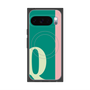 プレミアムスクエアケース with Pixelsnap［ オリジナル - initial color line - Q green ］