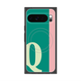 プレミアムスクエアケース with Pixelsnap［ オリジナル - initial color line - Q green ］