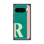 プレミアムスクエアケース with Pixelsnap［ オリジナル - initial color line - R green ］