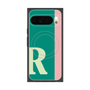 プレミアムスクエアケース with Pixelsnap［ オリジナル - initial color line - R green ］
