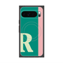 プレミアムスクエアケース with Pixelsnap［ オリジナル - initial color line - R green ］
