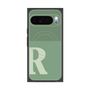 プレミアムスクエアケース with Pixelsnap［ オリジナル - initial two tone - R green ］