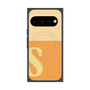 プレミアムスクエアケース with Pixelsnap［ オリジナル - initial two tone - S orange ］