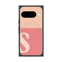 プレミアムスクエアケース with Pixelsnap［ オリジナル - initial two tone - S pink ］