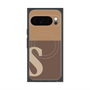 プレミアムスクエアケース with Pixelsnap［ オリジナル - initial two tone - S brown ］