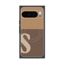 プレミアムスクエアケース with Pixelsnap［ オリジナル - initial two tone - S brown ］