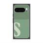 プレミアムスクエアケース with Pixelsnap［ オリジナル - initial two tone - S green ］