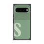 プレミアムスクエアケース with Pixelsnap［ オリジナル - initial two tone - S green ］