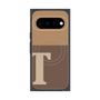 プレミアムスクエアケース with Pixelsnap［ オリジナル - initial two tone - T brown ］
