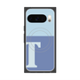 プレミアムスクエアケース with Pixelsnap［ オリジナル - initial two tone - T blue ］