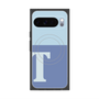 プレミアムスクエアケース with Pixelsnap［ オリジナル - initial two tone - T blue ］