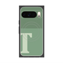 プレミアムスクエアケース with Pixelsnap［ オリジナル - initial two tone - T green ］