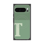 プレミアムスクエアケース with Pixelsnap［ オリジナル - initial two tone - T green ］