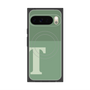 プレミアムスクエアケース with Pixelsnap［ オリジナル - initial two tone - T green ］