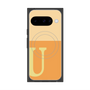 プレミアムスクエアケース with Pixelsnap［ オリジナル - initial two tone - U orange ］