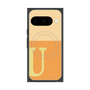 プレミアムスクエアケース with Pixelsnap［ オリジナル - initial two tone - U orange ］