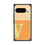 プレミアムスクエアケース with Pixelsnap［ オリジナル - initial two tone - V orange ］
