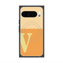 プレミアムスクエアケース with Pixelsnap［ オリジナル - initial two tone - V orange ］