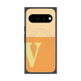 プレミアムスクエアケース with Pixelsnap［ オリジナル - initial two tone - V orange ］