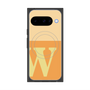 プレミアムスクエアケース with Pixelsnap［ オリジナル - initial two tone - W orange ］
