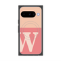 プレミアムスクエアケース with Pixelsnap［ オリジナル - initial two tone - W pink ］