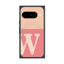 プレミアムスクエアケース with Pixelsnap［ オリジナル - initial two tone - W pink ］