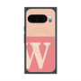 プレミアムスクエアケース with Pixelsnap［ オリジナル - initial two tone - W pink ］