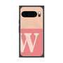 プレミアムスクエアケース with Pixelsnap［ オリジナル - initial two tone - W pink ］