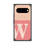 プレミアムスクエアケース with Pixelsnap［ オリジナル - initial two tone - W pink ］