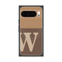 プレミアムスクエアケース with Pixelsnap［ オリジナル - initial two tone - W brown ］